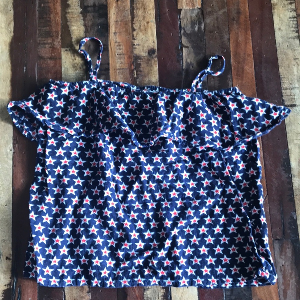 Peek Ruffled Tank, Size Large 8